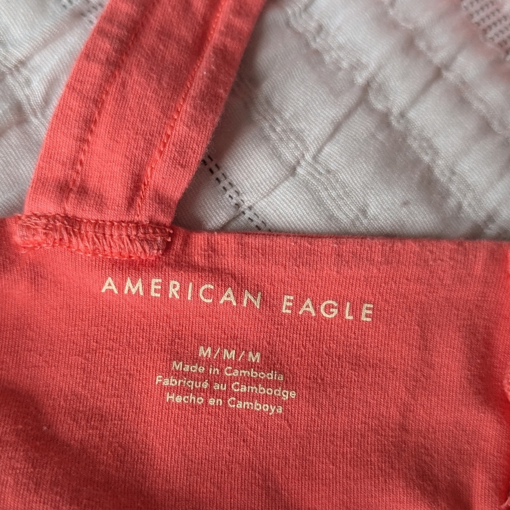 American Eagle Coral Twist Back Tank - Picture 6 of 7